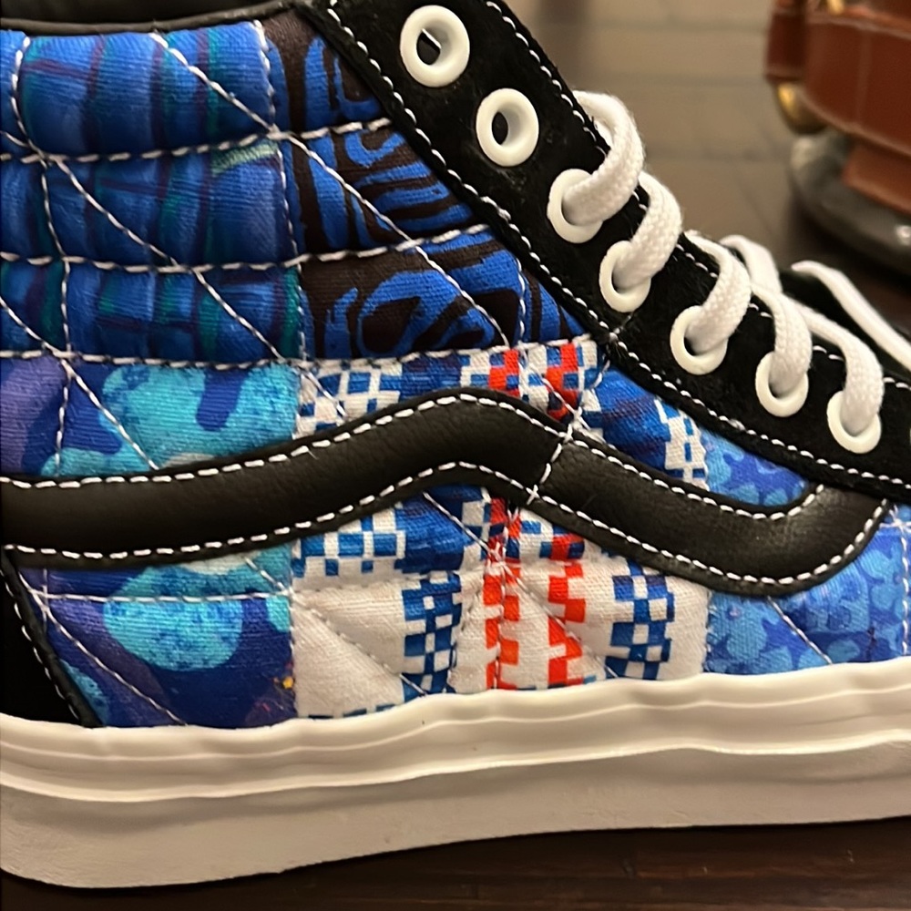 Vans Sk8 Hi 38 DX x Sandy Liang x SpongeBob SquarePants shoes sneakers Patchwork - Picture 13 of 14